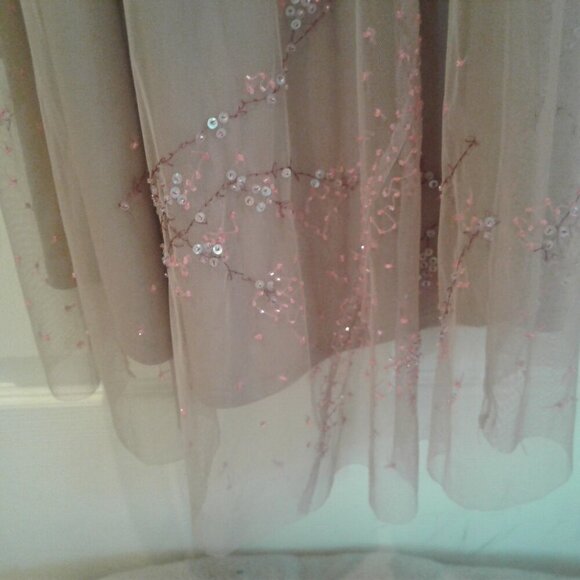 Vintage Y2K BCBG Collection Beige Evening Gown with Beading & Embroidery - Picture 5 of 8